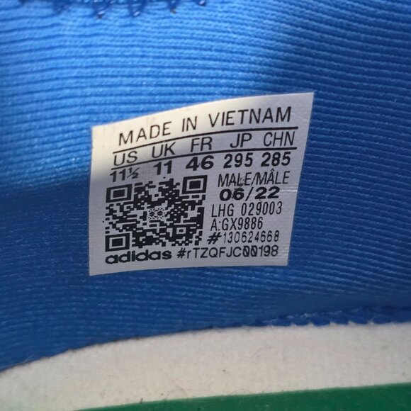 Mens Adidas NMD_R1 Sneakers Blue w/ White Red Stripes Boost Sole Size 11.5 - Picture 2 of 8